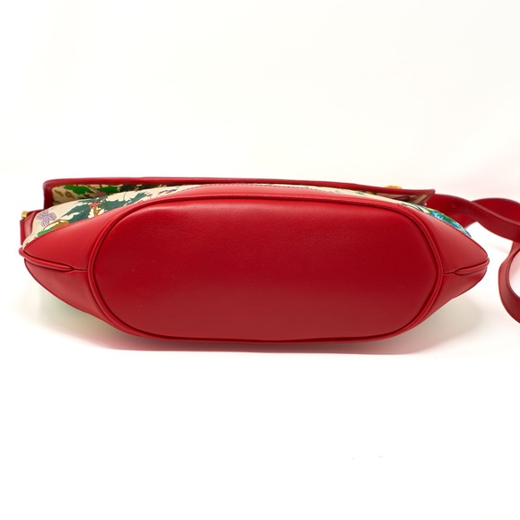 GUCCI Red Floral Vintage Shoulder Bag - Picture 6 of 8